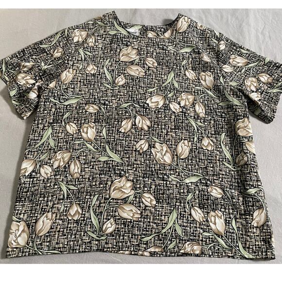 Liz Baker Tulip Pattern Blouse - Picture 1 of 7